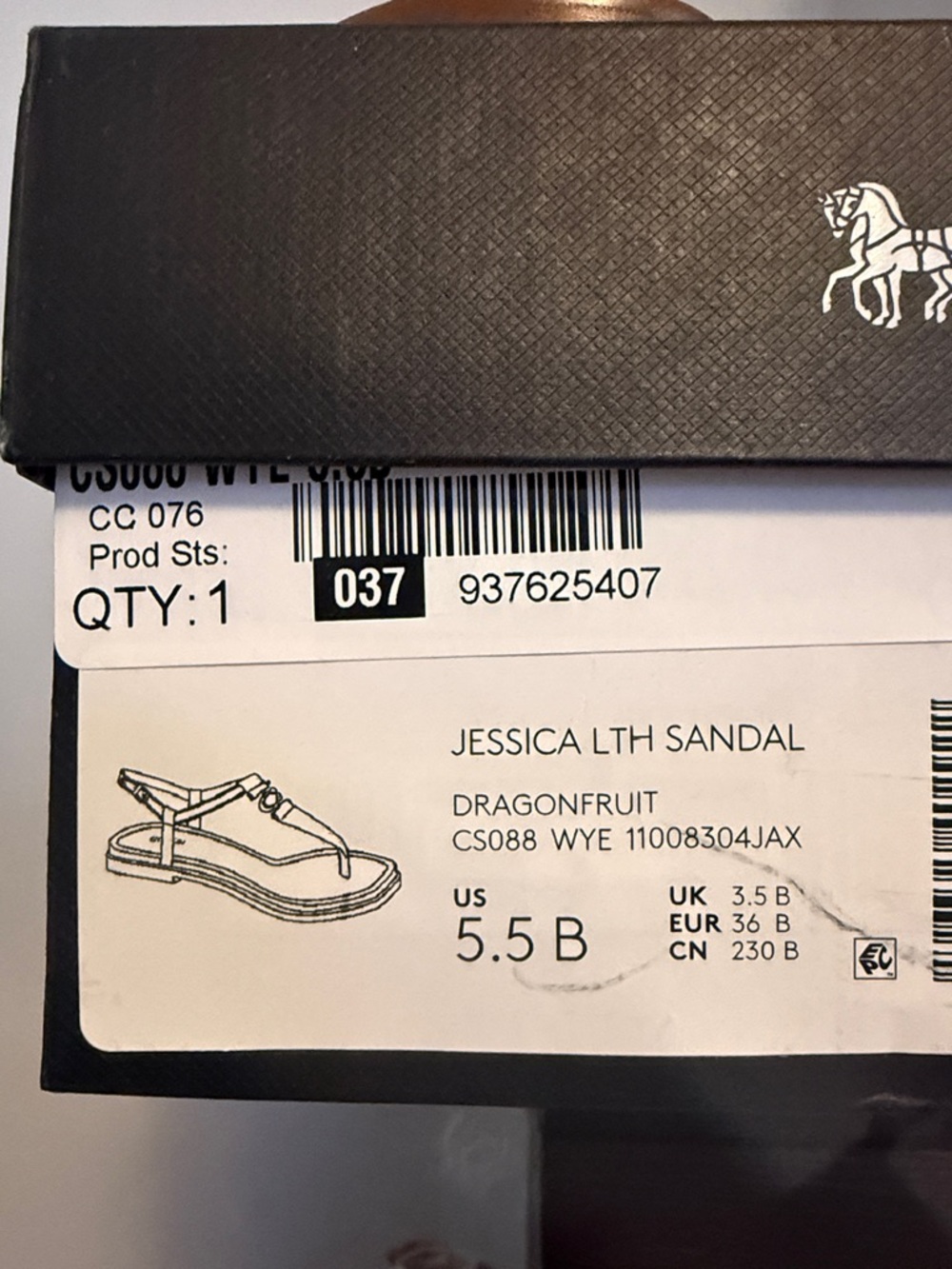 Coach Hot Pink Leather T-Strap Sandals with Signature 'C' Accent - Picture 4 of 6